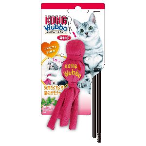 コングジャパン KONG コング キャットウァバ 棒付き ピンク猫おもちゃ