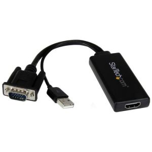 スターテックドットコム StarTech.com スターテック VGA2HDU VGA-HDMI変換アダプタ (USBオーディオ&バスパワー対応)