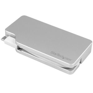 スターテックドットコム StarTech.com スターテック ZU200PF USB-C マルチ変換ビデオアダプター HDMI 1.4-mDP 1.2 VGA DVI シルバー