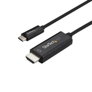 スターテックドットコム StarTech.com スターテック ZU201MD USB-C-HDMI 2.0 ケーブル 1m 4K60Hz Thunderbolt 3互換 ブラック