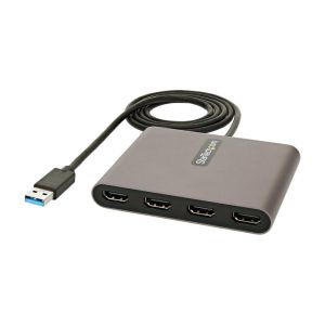 スターテックドットコム StarTech.com スターテック ZU202E7 USB 3.0接続クアッドHDMIディスプレイ変換アダプタ USB-HDMI 4出力コンバータ 1080p 60Hz