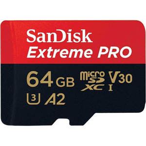 サンディスク SanDisk 海外パッケージ サンディスク マイクロSDXC 64GB SDSQXCY-064G-GN6MA UHS-I U3 class10 A2 V30 Extreme PRO