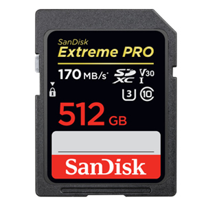 サンディスク SanDisk 海外パッケージ サンディスク SDXC 512GB SDSDXXY-512G-GN4IN Extreme Pro UHS-I U3 SDカード