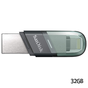 サンディスク SanDisk 海外パッケージ サンディスク USBメモリ lightning&TYPE-A 32GB SDIX90N-032G-GN6NN USB3.0対応
