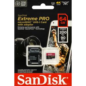 サンディスク SanDisk 海外パッケージ サンディスク マイクロSDXC 64GB SDSQXCU-064G-GN6MA UHS-I U6 class10 A2 V30 Extreme PRO