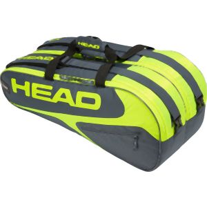 ヘッド HEAD ヘッド HEAD バッグ テニス ラケットバッグ ラケット9本収納可能 エリート 9R スーパーコンビ グレー×ネオンイエロー GRNY 283729