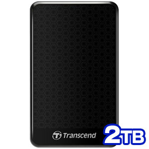 トランセンド Transcend USB3.1 Gen 1 2.5インチ ポータブルHDD 2TB TS2TSJ25A3K ブラック
