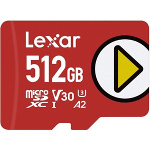 レキサー Lexar 海外リテール品 レキサー マイクロSDXC 512GB LMSPLAY512G-BNNNG Class10 UHS-1 U3 V30 A2 microsdカード