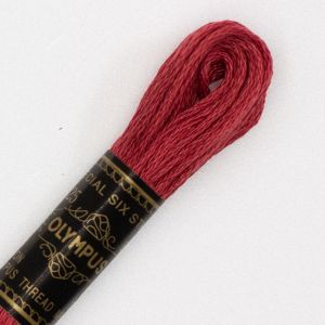 オリムパス オリムパス 刺しゅう糸 刺繍糸 25番 6かせ 8mｘ6本 6束 カラー 122 ピンク 赤系