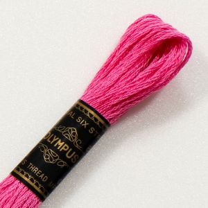 オリムパス オリムパス 刺しゅう糸 刺繍糸 25番 6かせ 8mｘ6本 6束 カラー 126 ピンク 赤系