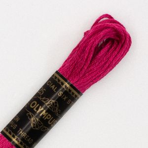 オリムパス オリムパス 刺しゅう糸 刺繍糸 25番 6かせ 8mｘ6本 6束 カラー 129 ピンク 赤系
