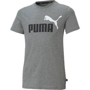 プーマ PUMA プーマ ESS+ 2カラー ロゴ Tシャツ 140 ミィディアムグレー 589115
