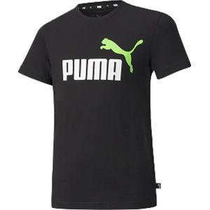 プーマ PUMA プーマ ESS+ 2カラー ロゴ Tシャツ 130 ブラック グリーン 589115