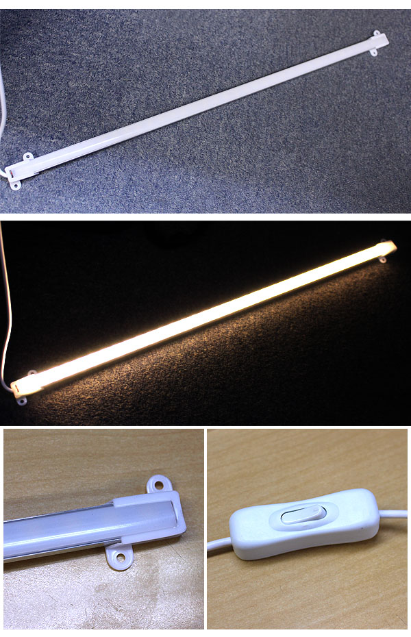  輸入特価アウトレット USB接続 蛍光灯タイプLED 5630 スイッチ付き 電球色