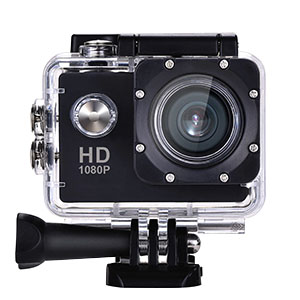 輸入特価アウトレット アクションカメラ HD 動画 720P 防水 ブラック ウェアラブルカメラ スポーツカメラ ビデオカメラ