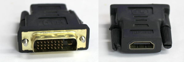  輸入特価アウトレット HDMI変換コネクター HDMIメス - DVI変換アダプタ　PC モニター
