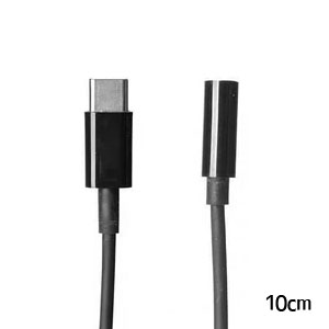 パイナップル USB3.1 typeC - 3.5mmステレオケーブルメス ブラック