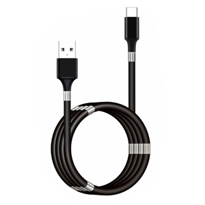 輸入特価アウトレット 自動巻き USB3.1 TypeCケーブル ブラック