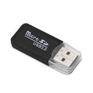 輸入特価アウトレット USB microSD カードリーダー ブラック