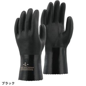 おたふく手袋 おたふく手袋 A-208 M 黒 PVCオイルレジスタント 3双組