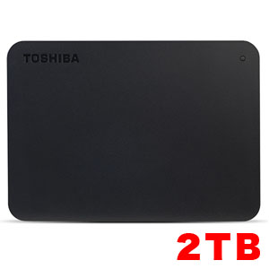 東芝 TOSHIBA 東芝 HDTB420AK3AA 外付け ポータブルHDD 2TB USB3.0対応 2.5インチ ハードディスク