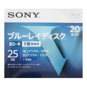 ソニー SONY ソニー SONY 10BNR1VLPS4 BD-R BDR 25GB 4倍速10枚 