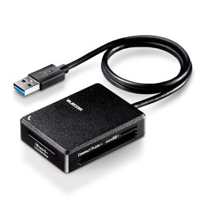 エレコム ELECOM エレコム MR3-C402BK メモリリーダライタ 超高速タイプ USB3.0対応 ケーブル50cm SD+microSD+MS+CF対応 ブラック