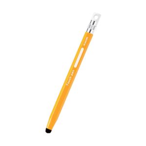 ELECOM エレコム エレコム P-TPENCEYL スマートフォン タブレット用タッチペン 六角鉛筆型 ストラップホール付き 超感度タイプ ペン先交換可能 イエロー