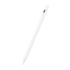 エレコム ELECOM P-TPACSTAP04WH タッチペン/スタイラス/充電式/iPad専用/パームリジェクション対応/傾き検知対応/磁気吸着/USB-C充電/金属ペン先/ホワイト