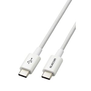エレコム ELECOM エレコム MPA-CCYS03NWH USB Type-C to USB Type-Cケーブル USB Power Delivery対応 やわらか耐久 0.3m ホワイト