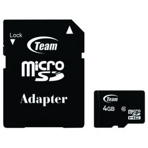 チーム Team チーム マイクロSD 4GB TG004G0MC28A microSDHC 4GB Class10 アダプタ付き メーカー保証10年