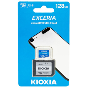 キオクシア Kioxia 海外パッケージ キオクシア マイクロSDXC 128GB LMEX1L128GG2 EXCERIA UHS-I Class10 microsdカード アダプタ付