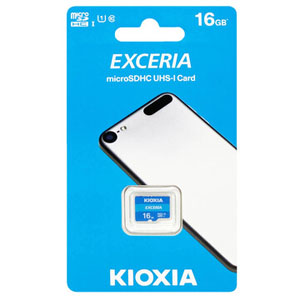 キオクシア Kioxia 海外パッケージ キオクシア マイクロSDHC 16GB 