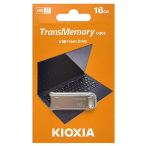 キオクシア Kioxia 海外パッケージ キオクシア USBメモリ 16GB LU366S016GG4 USB3.0