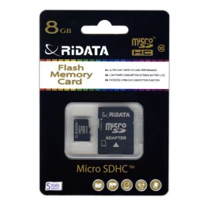 SD 8GB Class 4 Lightning Series SDHC Flash Memory Card Ritek Ridata 