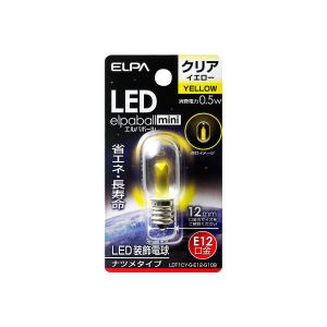 朝日電器 エルパ ELPA エルパ LDT1CY-G-E12-G109 LED電球 ナツメ E12 ELPA 朝日電器