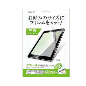 ナカバヤシ Nakabayashi ナカバヤシ TAFF-01 Digio2 タブレット用フリーカット 高光沢 防指紋 液晶保護フィルム