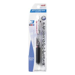 三菱鉛筆 三菱鉛筆 SXE3-400-07 1P 透明 T 油性ボールペン ジェットストリーム 多色 0.7mm パック