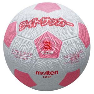 モルテン Molten モルテン ライトサッカー ホワイト×ピンク サッカーボール LSF3P