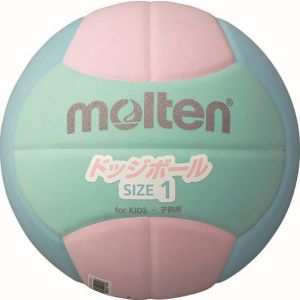 モルテン Molten モルテン モルテン ドッジボール2200 軽量1号球 ピンク×シアン×ライム D1S2200LC