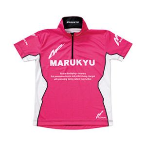 マルキュー マルキュー ジップアップシャツ02 半袖 ピンク Lサイズ 16559