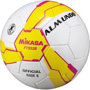 ミカサ MIKASA ミカサ サッカー5号手縫い 検定球 黄/ピンク FT552B-YP FT552BYP