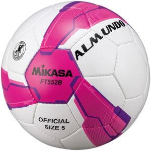 ミカサ MIKASA ミカサ サッカー5号手縫い 検定球 ピンク/紫 FT552B-PV FT552BPV