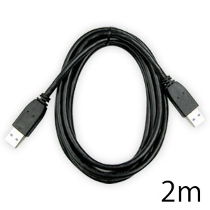 COMON USB3.0 A Type(オス)-A Type(オス) 黒 2m 3AA-20