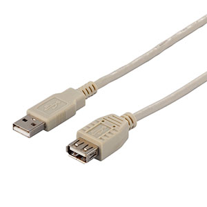 バッファロー BUFFALO USB2.0延長ケーブル (A to A) 1.5m アイボリー BSUAA215IV