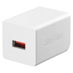 バッファロー BUFFALO バッファロー BSMPA2402P1WH 2.4A USB急速充電器 AUTO POWER SELECT機能搭載 1ポートタイプ ホワイト