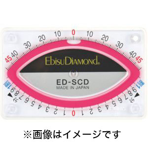 エビス EBISU エビス ED-SCDR スラントカードレベル ホワイト 気泡管カラー レッド 水平器