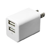ミヨシ MCO ミヨシ 2.4A出力 2ポート USB-ACアダプタ 白 IPA-24U/WH
