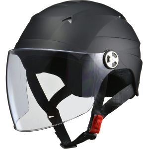 リード工業 LEAD リード工業 RE41 シールド付ハーフヘルメット マット/BK  LLサイズ LEAD
