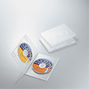 エレコム(ELECOM) DVDトールケース 両面収納(3枚パック・クリア) CCD-DVD04CR